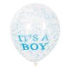 Балонсъс сини конфети Unique “It`s a Boy“ 30см.  6бр.
