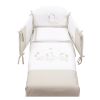 Спален комплект Italbaby SWEET STAR Pony 4 ч. 70х130 White / Dove Grey с обиколник, с бродерия