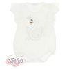 Бебешко боди с къс ръкав Sofija JASMINA Екрю Размер 56-74 cm