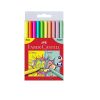 Цветни флумастери Faber-Castell Grip 5 цвята неон и 5 цвята пастел
