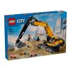 Конструктор LEGO City Жълт строителен екскаватор 60420