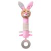 Плюшена играчка Babyono Писукаща с гризалка Зайчето Джулия 621