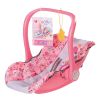 Столче за кола и шезлонг за кукла 2в1 BABY Born с висяща играчка