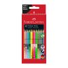 Акварелни моливи Faber-Castell Grip 12 пастелни, неонови и металикови цвята