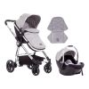 Бебешка количка Kikka Boo Allure 3в1 Grey Silver
