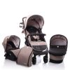 Бебешка количка Cangaroo Noble 3в1 бежова