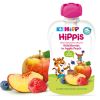 БИО Плодово пюре Hipp HiPPiS ябълка и праскова с горски плодове 100гр.