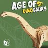 Дървен 3D пъзел Raya Toys Age of Dinosaurs Диплодок, 38 ч.