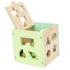Дървен куб сортер Raya Toys с емотикони