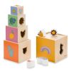Дървени кубчета Hauck, Stack N Raise, Кула, 813038