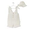 Детски гащеризон с шапка Bebetto Modern Style Екрю, 1-5 години, K3909