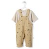 Детски гащеризон с тениска Bebetto Owl Boy Бежов, 1-5 години, K3942