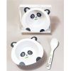 Детски сервиз за хранене Raya Toys Bamboo fibre, купичка с лъжичка