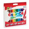 Флумастери CARIOCA Jumbo, 40 цвята