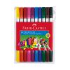 Флумастери Faber-Castell двойни 10 цвята
