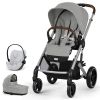 Бебешка количка 3 в 1 Cybex Balios S Lux New 2025 + кош Cot S Lux + адаптери + стол за кола Cloud G i-size, One Box