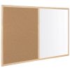 Комбинирана дъска Bi-Office бяла и коркова с дървена рамка 40 x 60 см