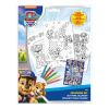 Комплект за оцветяване Kids Licensing Paw Patrol, със стикери и 6бр. моливи