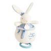 Плюшена играчка Doudou Lapin Matelot музикален заек 13 см, DC3520