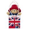 Плюшено мече Падингтън в подаръчна торбичка Union Jack, 13 см