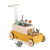 Проходилка и играчка за бутане Hauck Learn to Walk Plants Дървена
