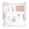 Бебешки спален комплект Kikka Boo Rabbits in Love, с обиколник, 6 части, 60 х 120 см.