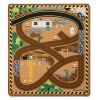 Килимче за игра с дървени камиончета Melissa and Doug Строителна площадка 19407