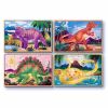Дървен пъзел Melissa and Doug 4 в 1 Динозаври 13791