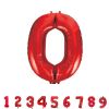 Фолиев балон за рожден ден Unique Red