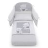 Спален комплект Italbaby JOLIE Pony 4ч. 70х130 White / Grey с обиколник, с бродерия