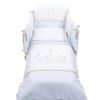 Спален комплект Italbaby SWEET STAR Maxi 5 ч. 100х130 см. Blue с обиколник, с бродерия