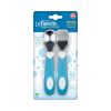 Комплект виличка и лъжичка Dr.Brown's Син 12+m