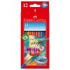 Цветни моливи Faber-Castell 12 цвята с включена четка