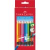 Цветни моливи Faber-Castell изтриваеми 12 цвята
