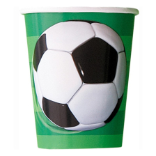 Хартиени чаши Unique 8бр. 3D Soccer