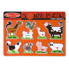 Пъзел със звуци Melissa and Doug Ферма с животни 10726