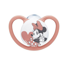 Ортодонтична залъгалка силиконова Nuk Space Mickey + кутия 6-18м.