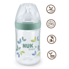 Бебешко шише за хранене силиконово NUK TEMPERATURE CONTROL PP СИЛИКОН 0-6м 260 мл