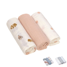 Комплект бебешки пелени Lassig Swaddle & Burp, 85х85 см. 