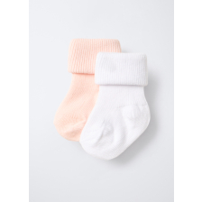 4653881 2PK SOCKS KN LIGHT PINK T.U.