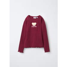 4665828 T-SHIRT L/S DARK RED