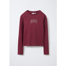 4655547 T-SHIRT L/S BURGUNDY