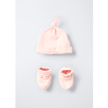 4653878 SET RIB HAT LIGHT PINK T.U.