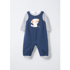 4653998 ROMPER FLEEC PAGEANT BLUE