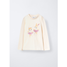 4655850 T-SHIRT L/S OFF WHITE