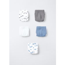 4659089 PK 5 BOXER 3 BLU/BIANCO