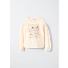 4667778 T-SHIRT LS CREAM PINK
