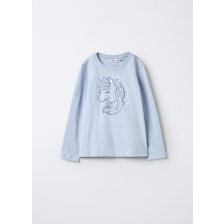 4668479 T-SHIRT L/S ZEN BLUE