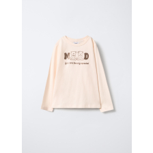4668555 T-SHIRT L/S CREAM PINK