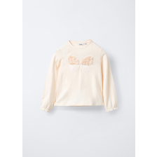 4668492 T-SHIRT L/S CREAM PINK